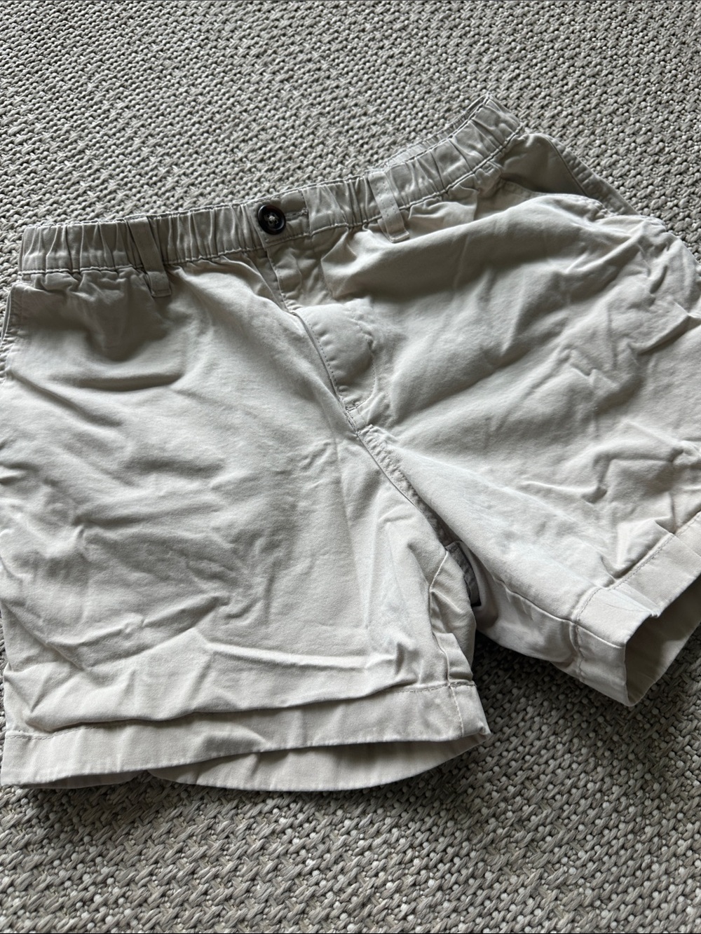 chubbies Men's Light Khaki Flat Front Shorts